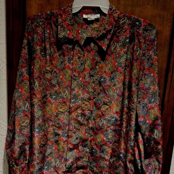 Truffles By YB Plus Size 16 Button Down Blouse Women's Made In The USA - Picture 1 of 7